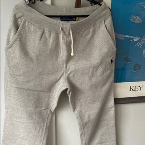 Polo by Ralph Lauren Gray Sweatpants with Elastic Waistband